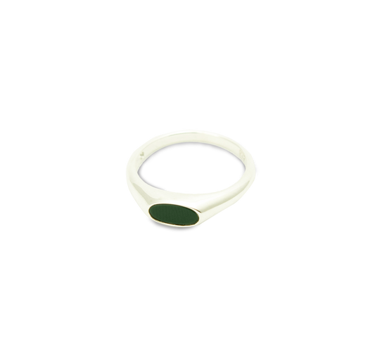 Green Agate Seal Ring