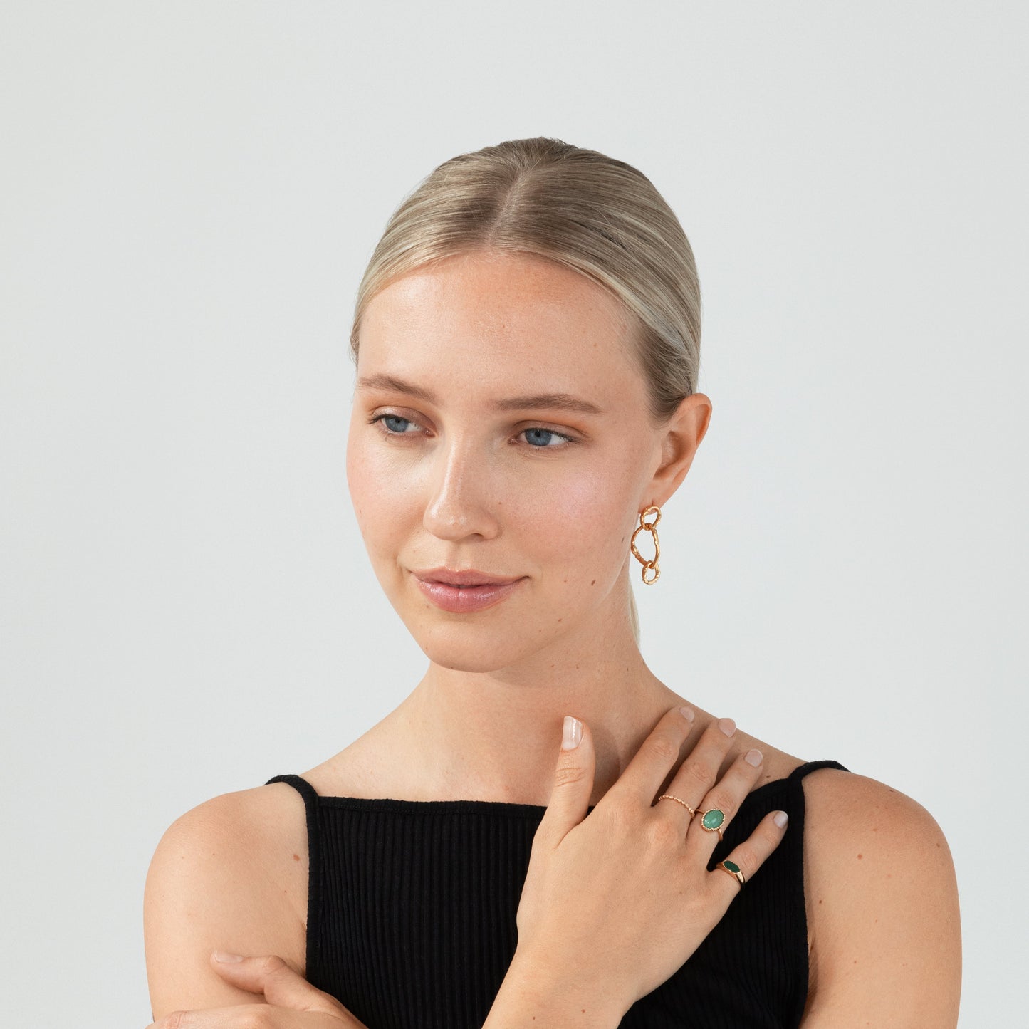 Boucles d'oreilles rectangles