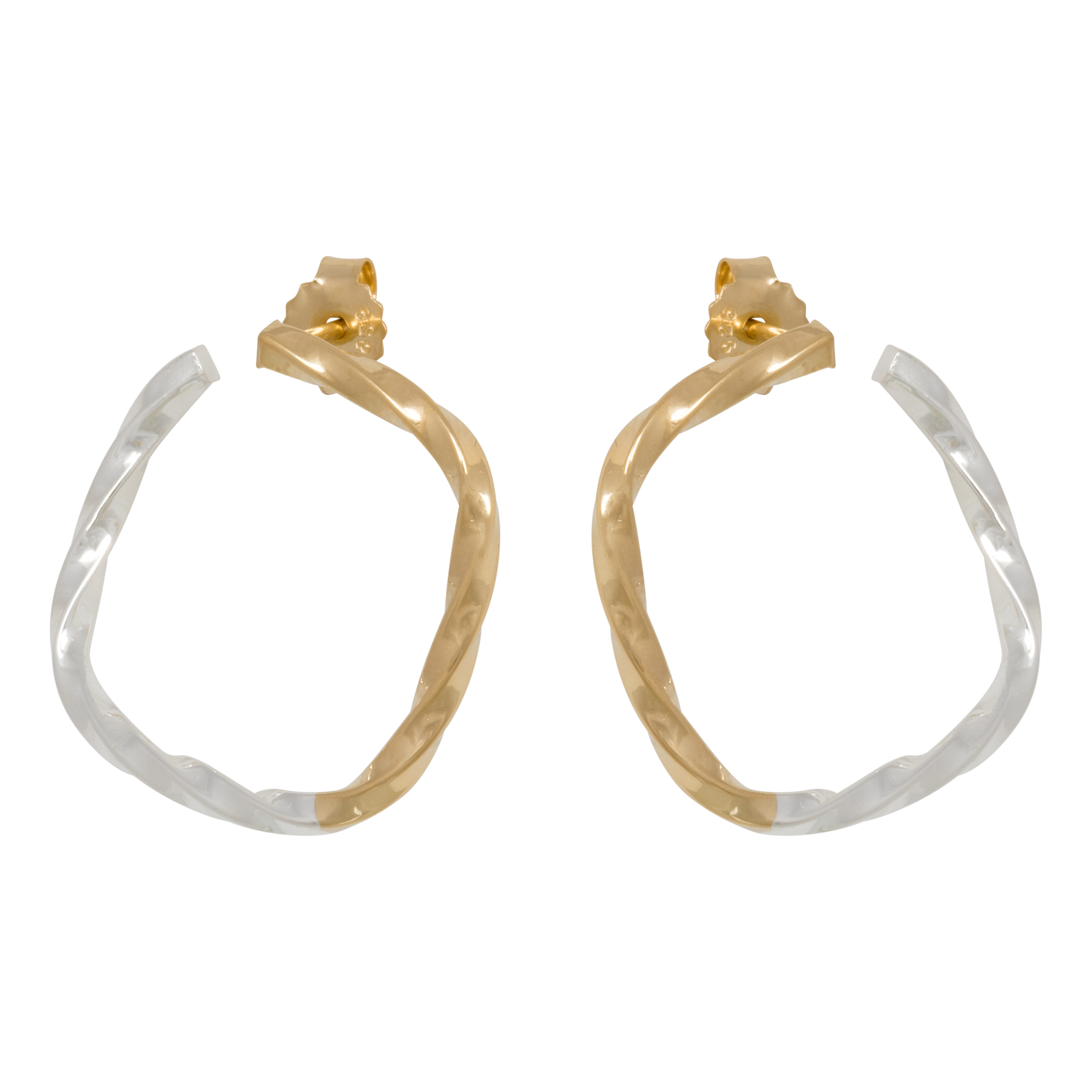 Square Silver/Gold Earrings