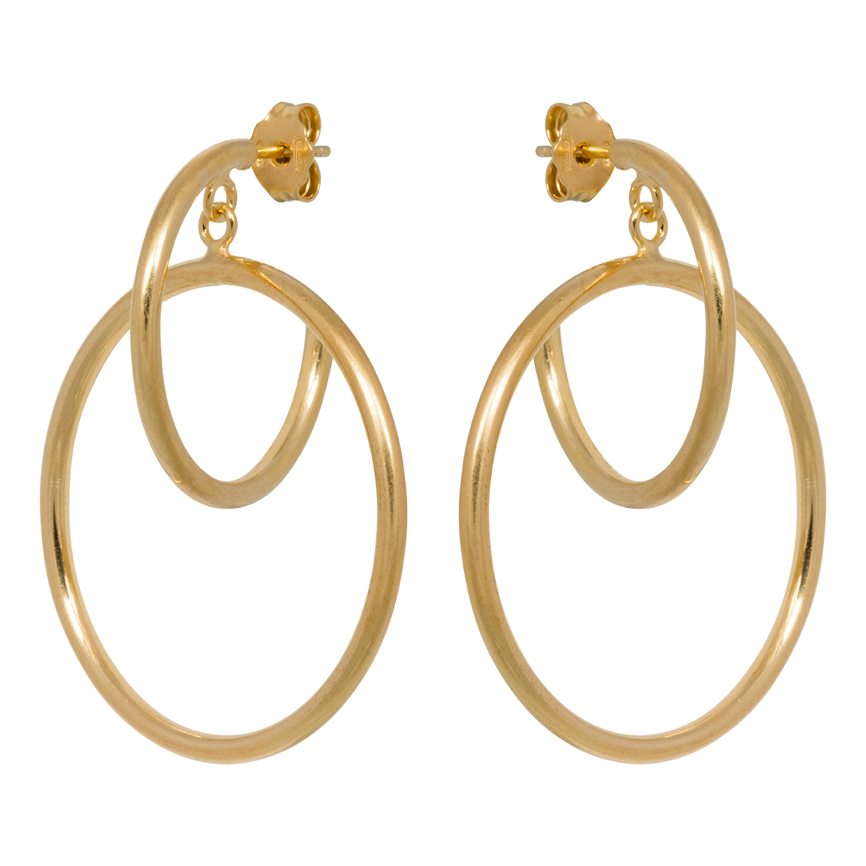 Double Hoops Large Earrings