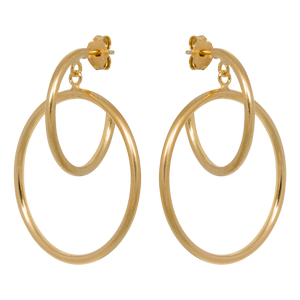 Double Hoops Large Earrings