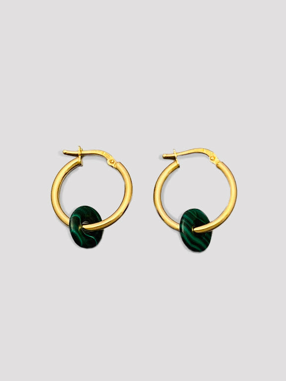 Malachite Small earrings
